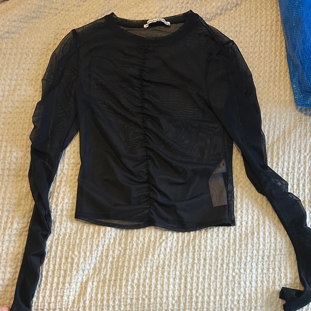 Sheer Long Sleeve Top